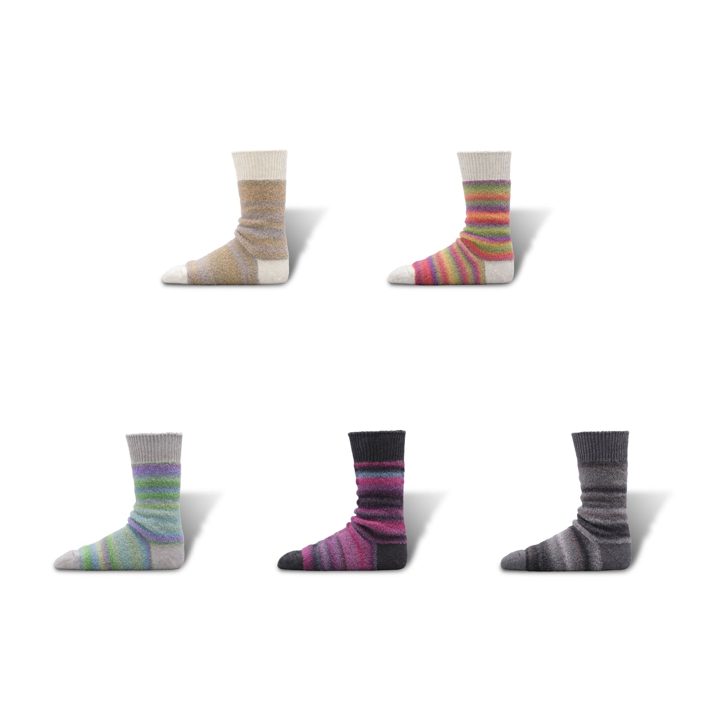 Pre-Order | Alpaca Ombre Boucle Socks