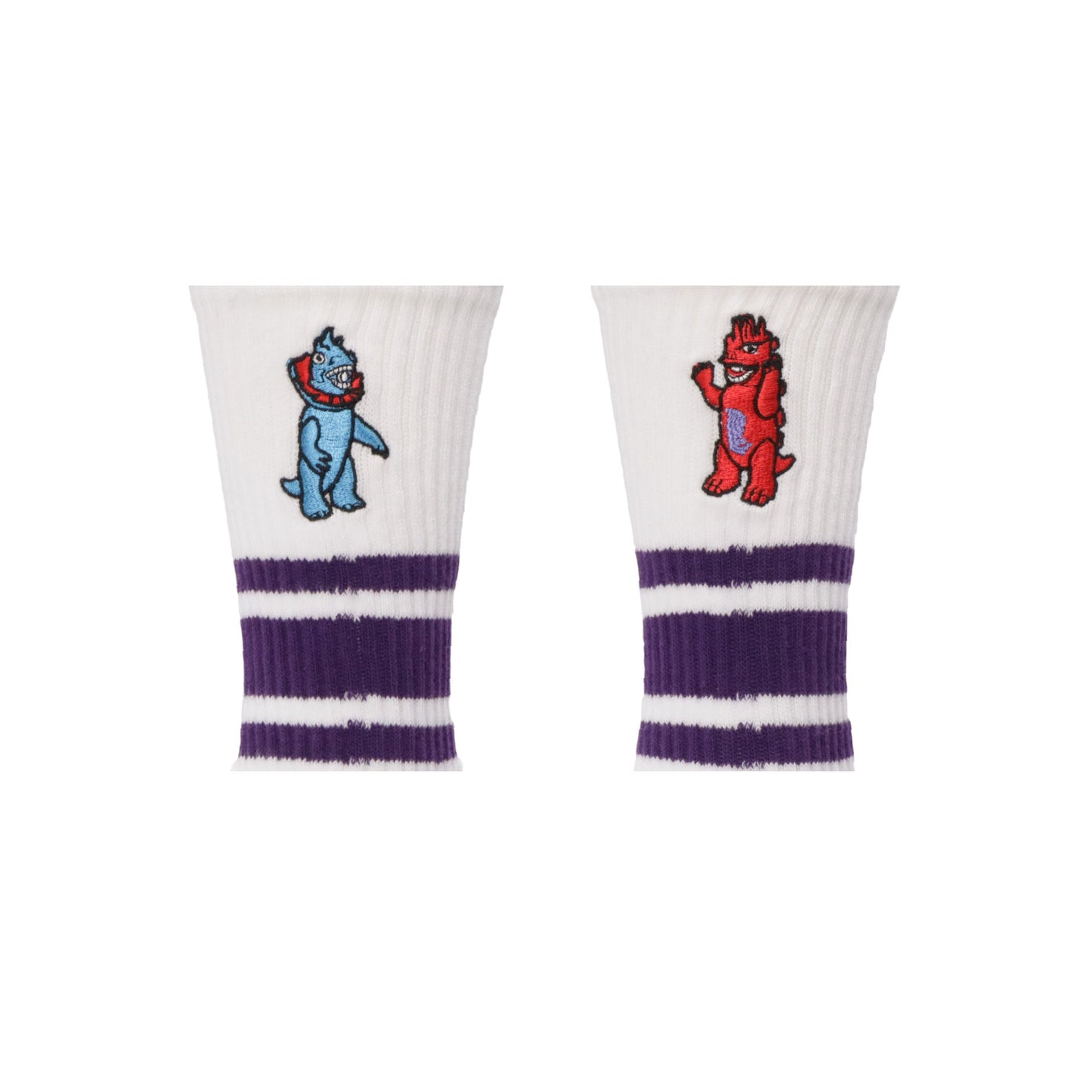 Pre-Order | Skater Socks | Embroidery | Embroidery | Kaiju