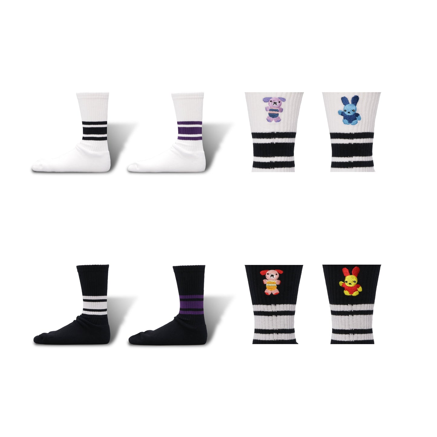 Pre-Order | Skater Socks | Embroidery | Stuffed Animal