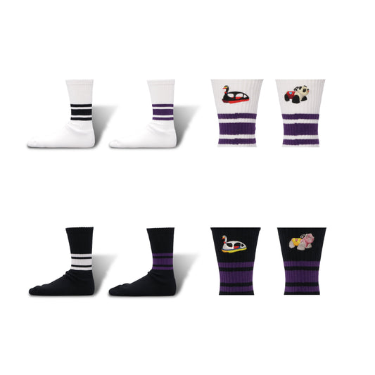 Pre-Order | Skater Socks | Embroidery | Embroidery | Amusement Rides