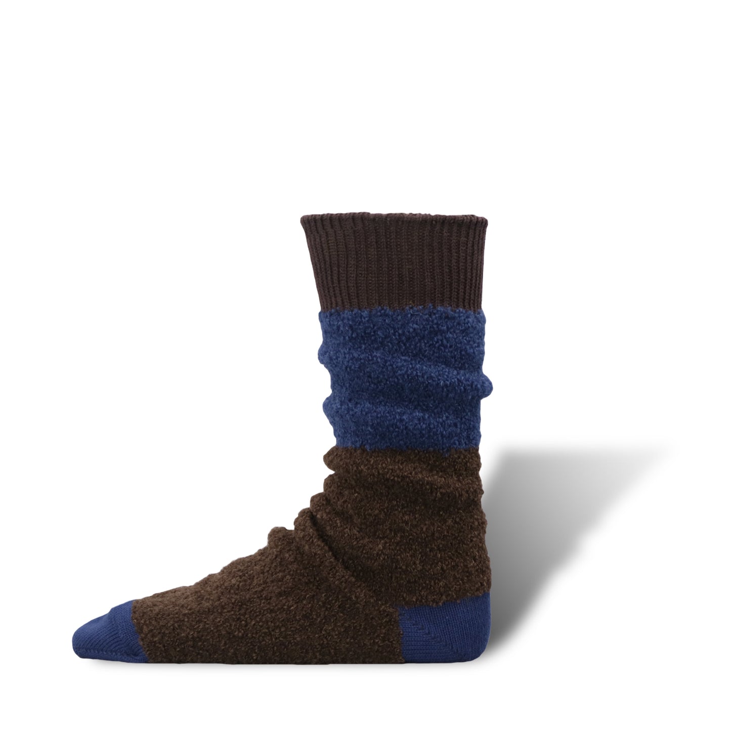 Bicolor Alpaca Boucle Socks