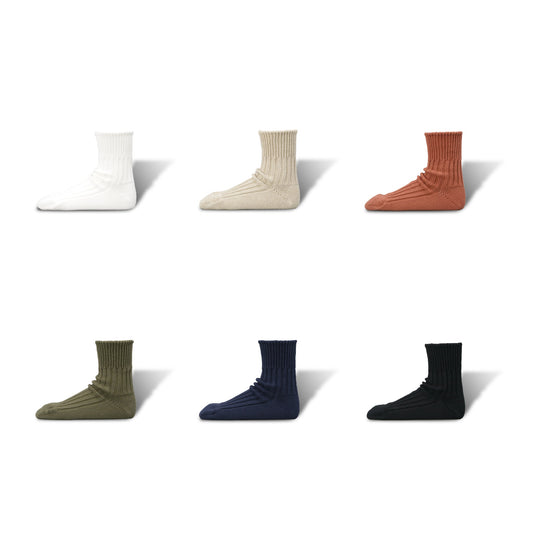 Pre-Order | Organic Ribbed Socks | Short Length