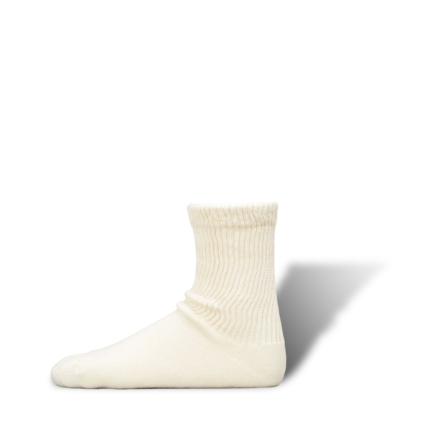 Organic Undyed Pile Socks | Regular Toe