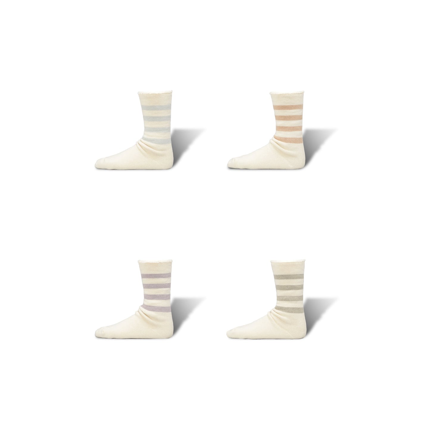 Organic Striped Pile Socks