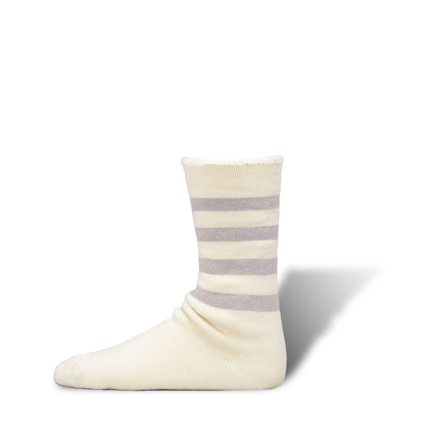 Organic Striped Pile Socks