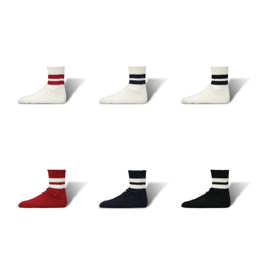 Pre-Order | Washi Organic Cotton Ribbed Socks｜Stripes