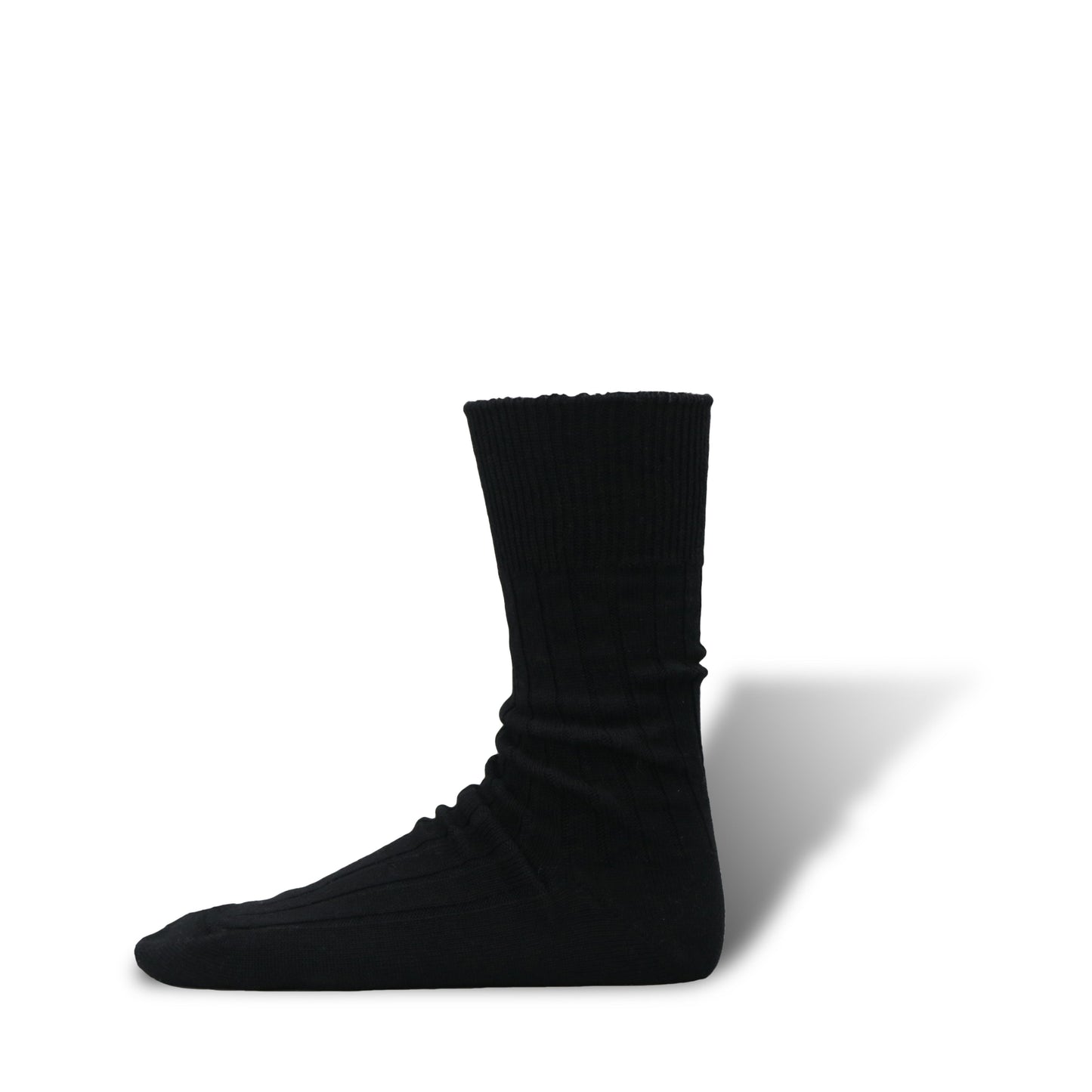 Cashmere Cotton Ribbed Socks