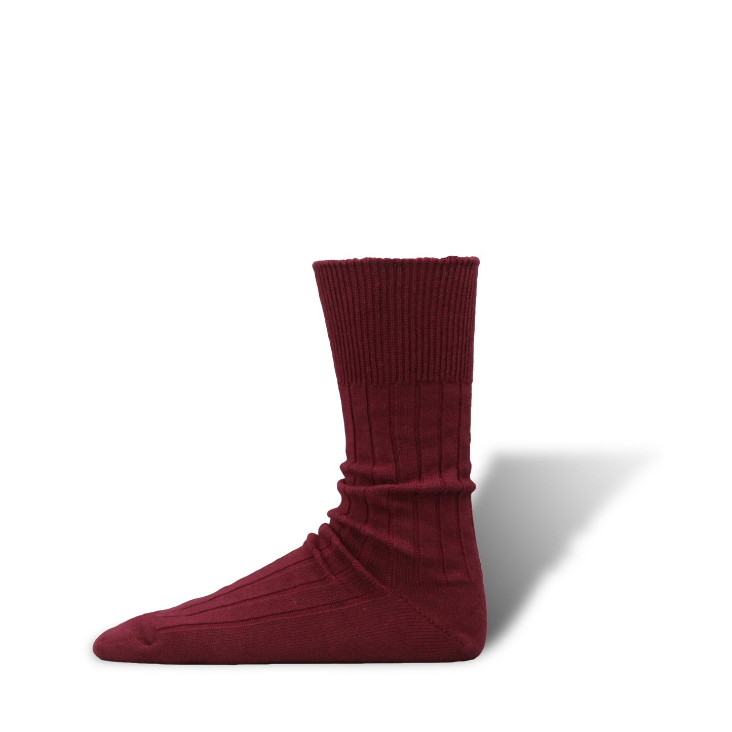 Cashmere Cotton Ribbed Socks