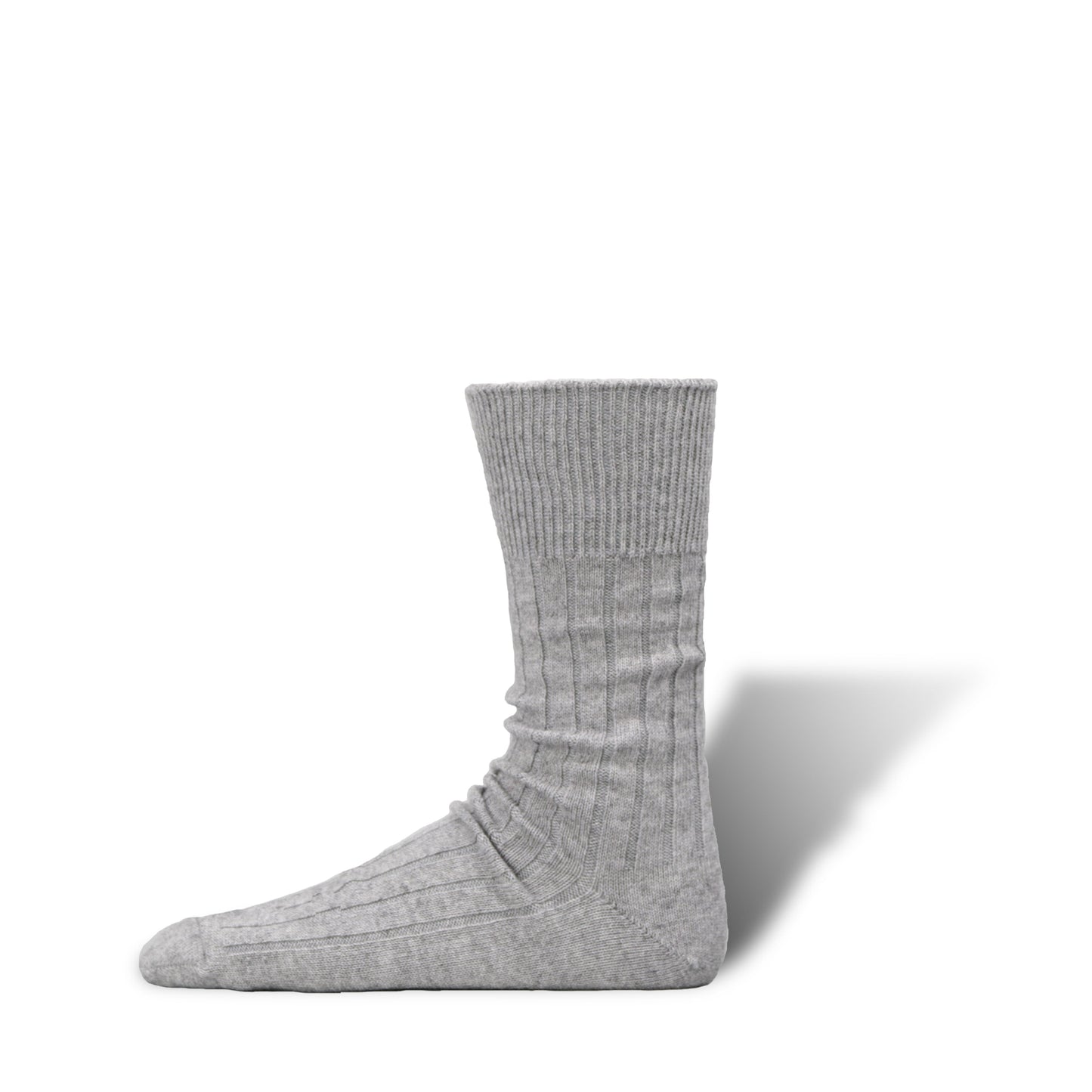 Cashmere Cotton Ribbed Socks