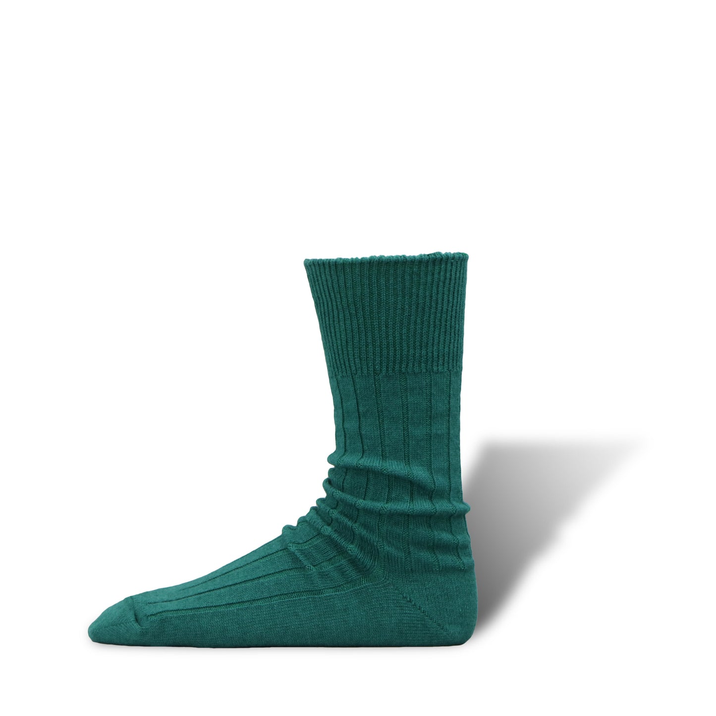 Cashmere Cotton Ribbed Socks