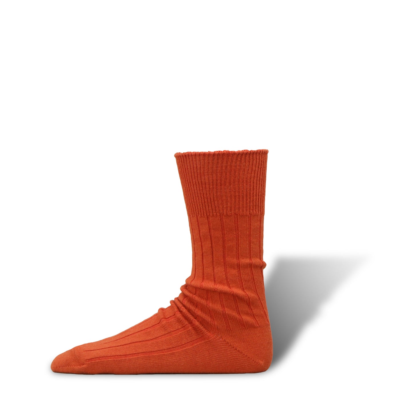 Cashmere Cotton Ribbed Socks