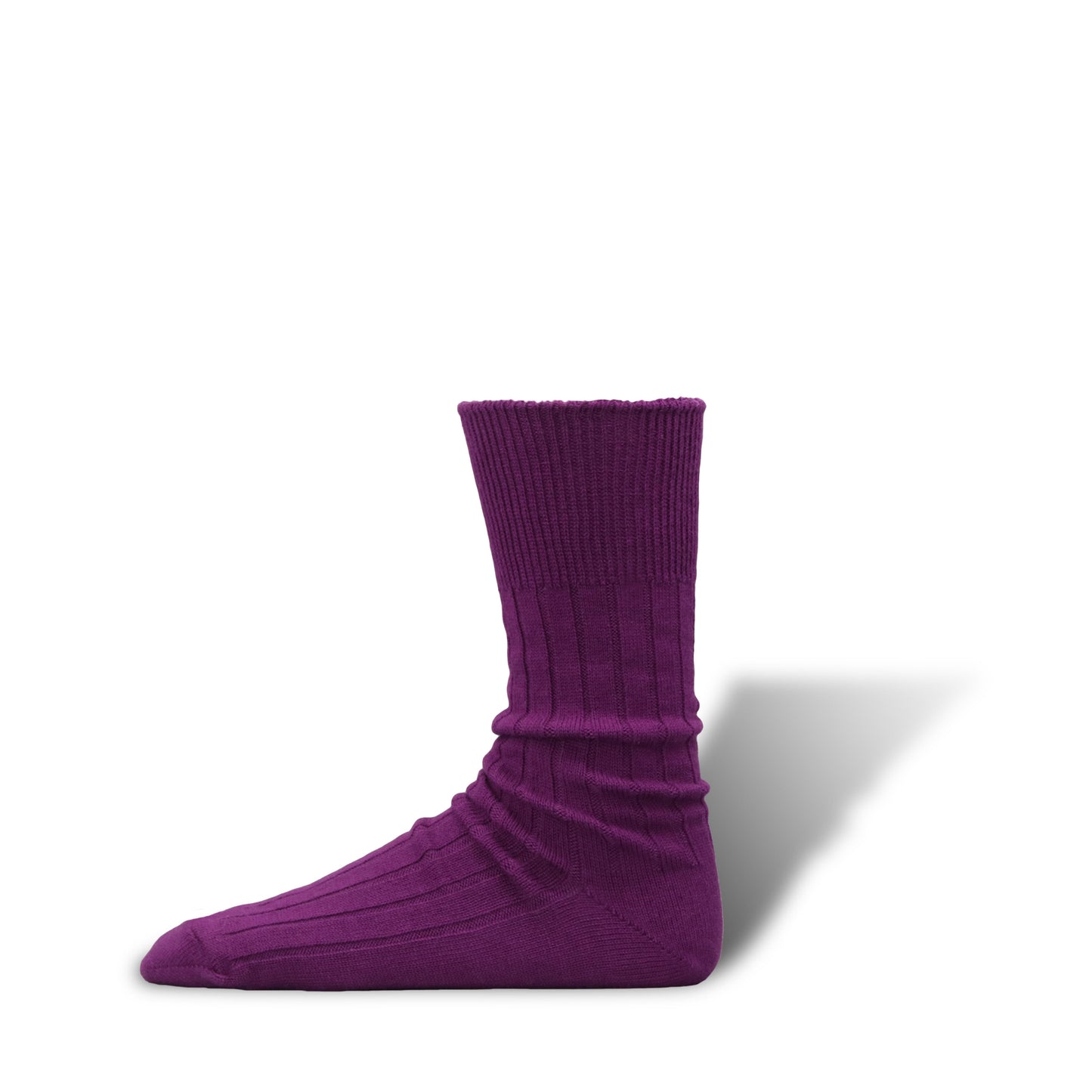 Cashmere Cotton Ribbed Socks