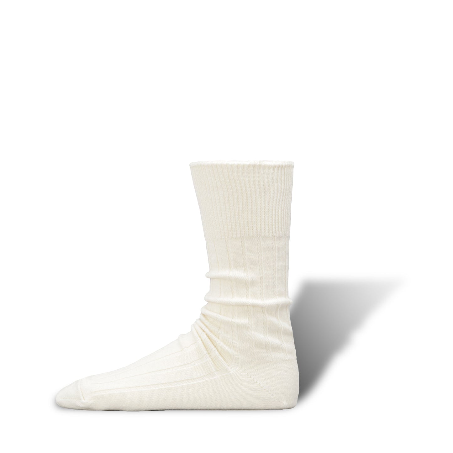 Cashmere Cotton Ribbed Socks