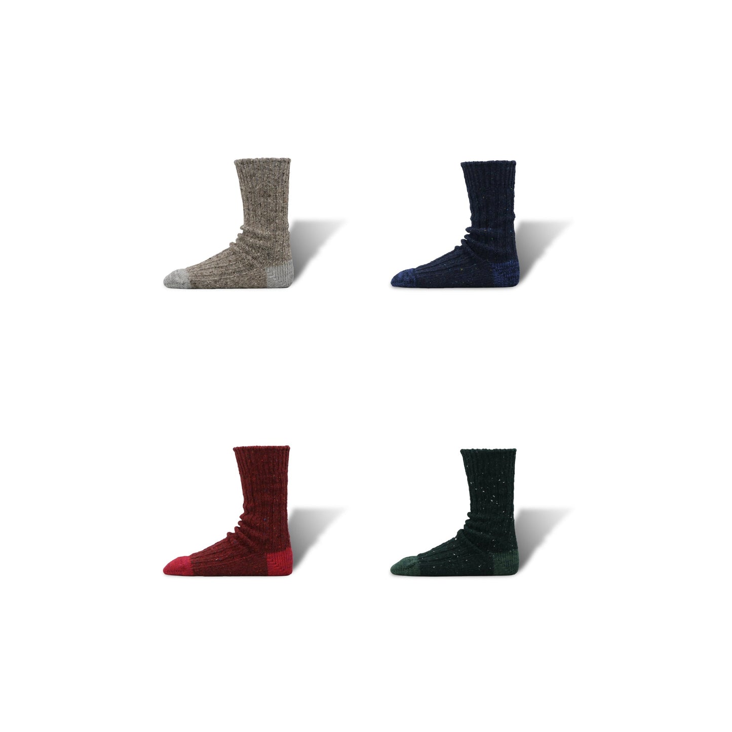 Recycled Wool Heavyweight Ribbed Socks