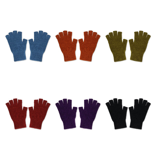 Pre-Order | Velour Style Fingerless Gloves