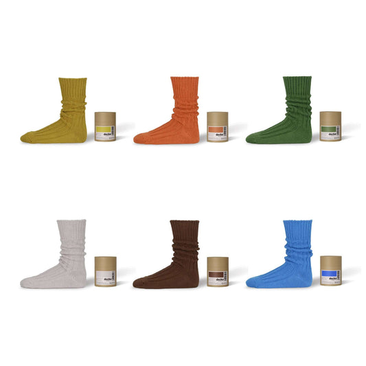 Pre-Order | Cased Heavyweight Plain Socks -1st Collection-