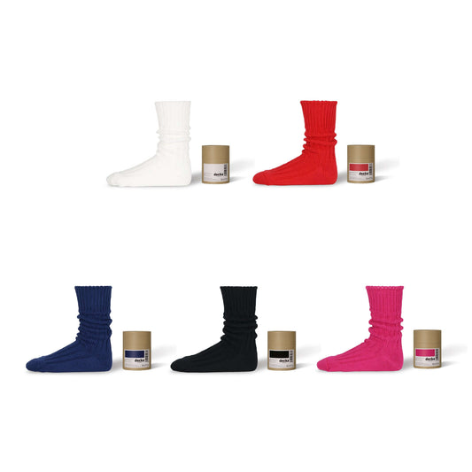 Pre-Order | Cased Heavyweight Plain Socks -2nd Collection-