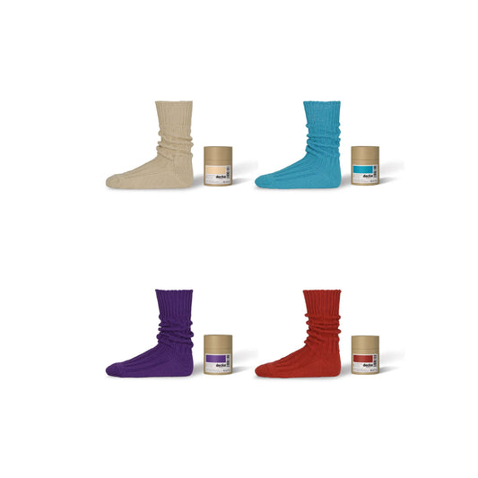 Pre-Order | Cased Heavyweight Plain Socks -5th Collection-