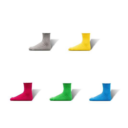 Pre-Order | Low Gauge Rib Socks | Short Length | 3nd Collection